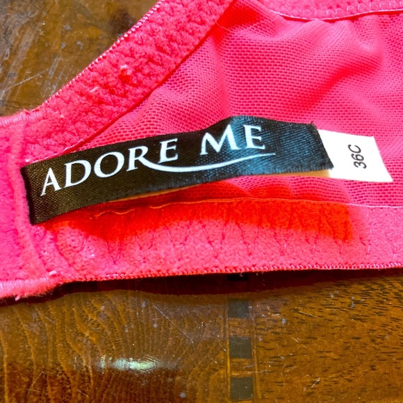 "Adore Me" pink lace 36C with straps - Picture 2 of 4